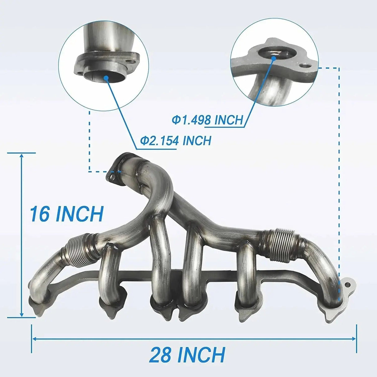 Exhaust Manifold for 1991-1999 Jeep Grand Cherokee Wrangler 4.0L Engine Dorman 674-196 Flashark