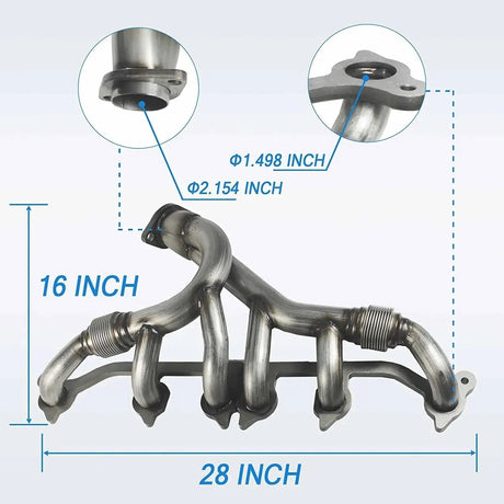Exhaust Manifold for 1991-1999 Jeep Grand Cherokee Wrangler 4.0L Engine Dorman 674-196 Flashark
