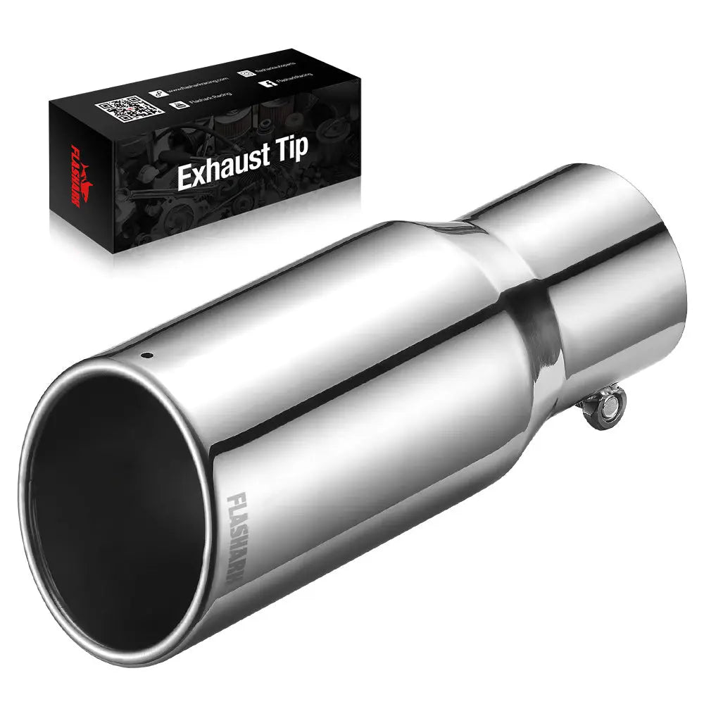 Exhaust Tip 3 Inches In, 4 Inches Out, 10 Inches Length T304