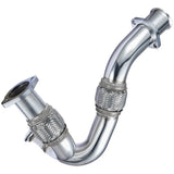 Exhaust Up-Pipe Y-Pipe for Ford 2003-2007 6.0L Powerstroke Diesel F250 F350 F450 Heavy Duty Polished Flashark