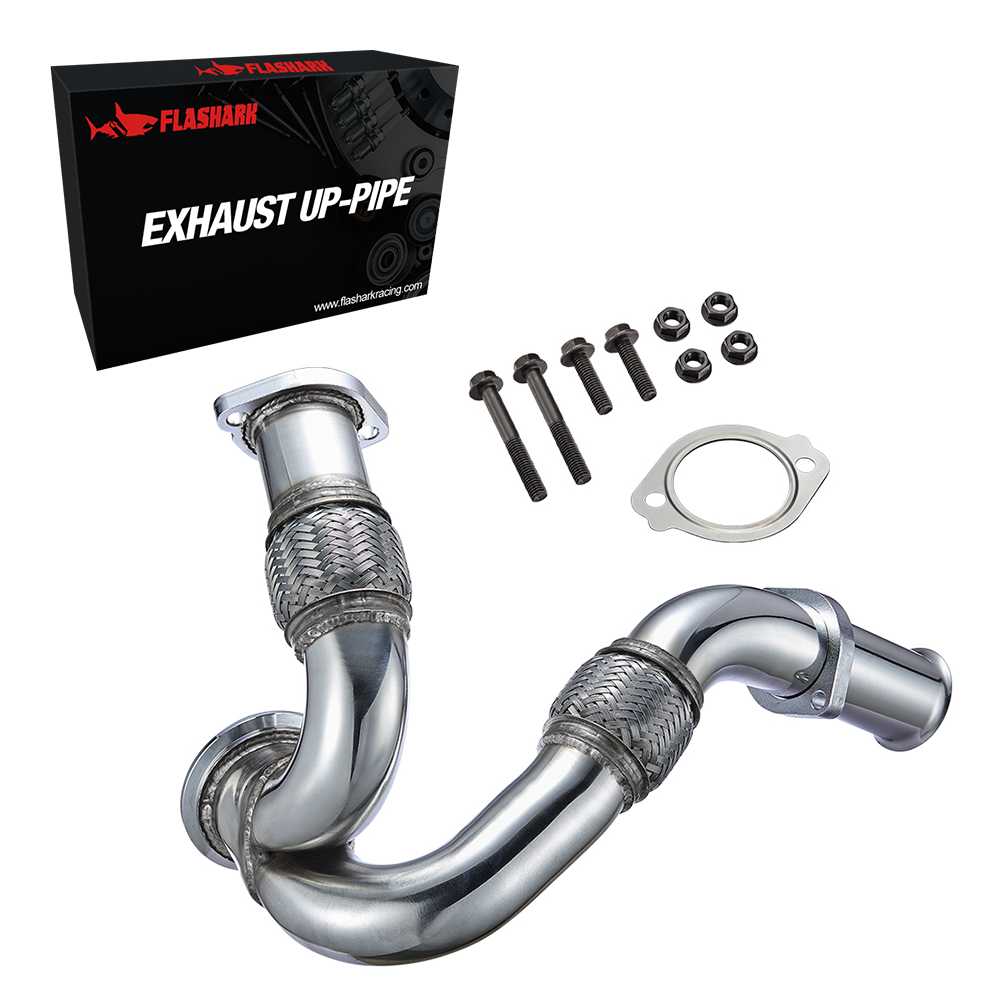 Exhaust Up-Pipe Y-Pipe for Ford 2003-2007 6.0L Powerstroke Diesel F250 F350 F450 Heavy Duty Polished