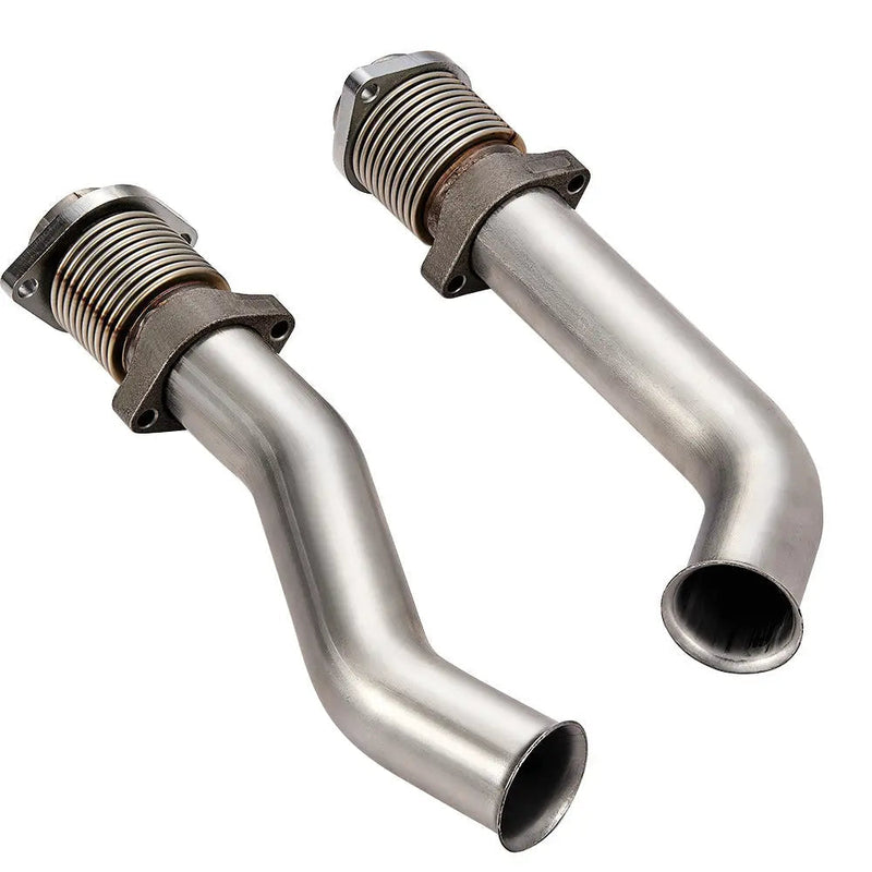 Exhaust Up-Pipe for 1999.5-2003 7.3L Ford Powerstroke Turbo Pedestal Ebp Valve 5+5 Wheel & Up Pipes Flashark