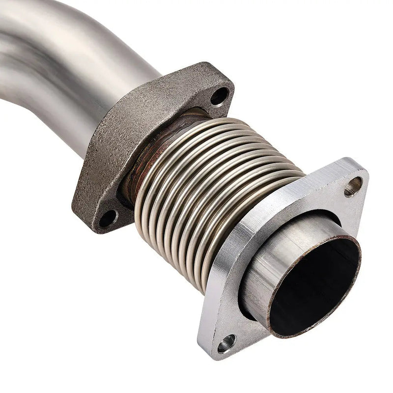 Exhaust Up-Pipe for 1999.5-2003 7.3L Ford Powerstroke Turbo Pedestal Ebp Valve 5+5 Wheel & Up Pipes Flashark
