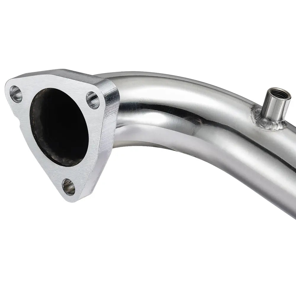 For 2008-2010 6.4L Ford Powerstroke Diesel Heavy Duty Polished Exhaust Up-Pipe Flashark