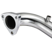 For 2008-2010 6.4L Ford Powerstroke Diesel Heavy Duty Polished Exhaust Up-Pipe Flashark