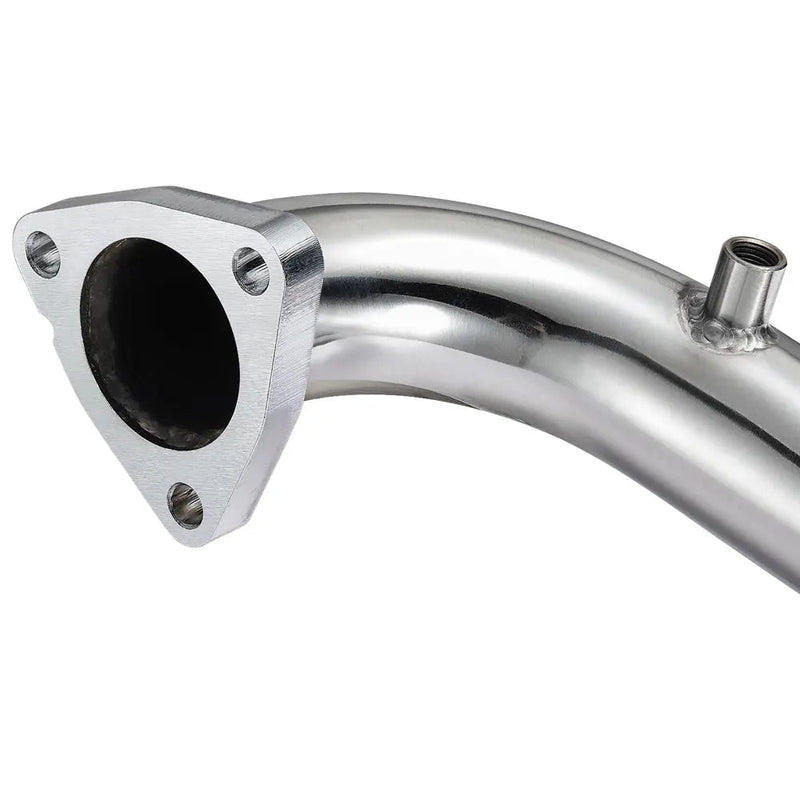 For 2008-2010 6.4L Ford Powerstroke Diesel Heavy Duty Polished Exhaust Up-Pipe Flashark