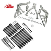 Long Tube Exhaust Headers for 1997-2004 Chevy C5 Corvette Base & Z06 LS1/LS6 5.7L Flashark