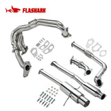 Exhaust Header Up Pipe All in One Kit for 2002-2007 Subaru Impreza WRX/STi Sedan/Wagon 4-Door 2.0L 2.5L Flashark