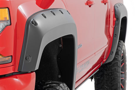 Pocket Fender Flares 6 Foot 7 Inch & 8 Foot Bed Chevy Silverado 1500 (14-18)/Silverado 2500 HD (15-19) Rough Country