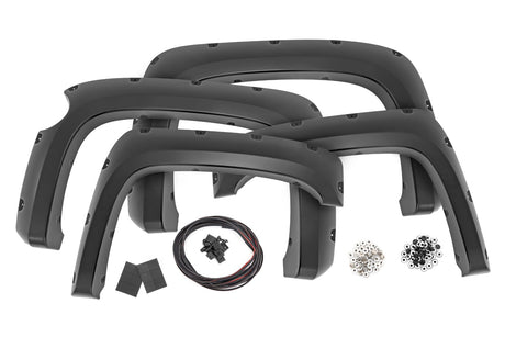 Pocket Fender Flares 5 Foot 9 Inch Bed Gas Door Chevy Silverado 1500 (07-13) Rough Country