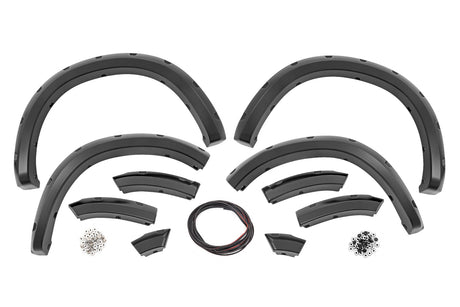 Pocket Fender Flares PX8 Black Crystal Ram 1500 2WD/4WD (2009-2018 & Classic) Rough Country