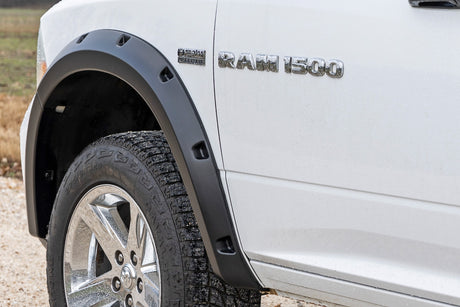 Pocket Fender Flares PX8 Black Crystal Ram 1500 2WD/4WD (2009-2018 & Classic) Rough Country