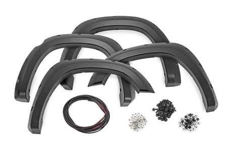 Pocket Fender Flares PX8 Black Crystal Ram 1500 2WD/4WD (2019-2024) Rough Country