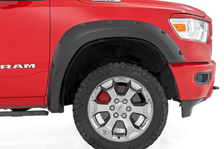 Pocket Fender Flares PX8 Black Crystal Ram 1500 2WD/4WD (2019-2024) Rough Country