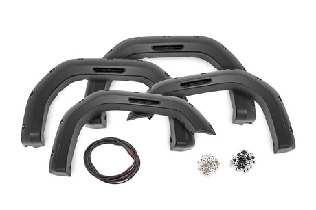 Pocket Fender Flares GBA Black GMC Sierra 2500 HD/Sierra 3500 HD (20-26) Rough Country