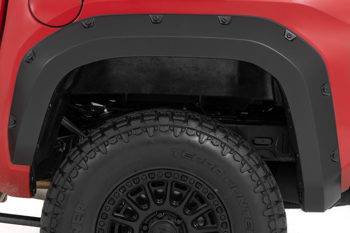Pocket Fender Flares 202 Gloss Black Toyota Tacoma 2WD/4WD (2024-2026) Rough Country