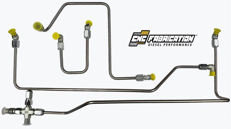 98.5-03 7.3L CNC Fab 4-Line Feed Fuel Line Kit