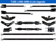 10" to 14" F250 F350 TUBE LONG ARM 4-Link Lift Upgrade for 2023 to 2026 Super Duty Stryker Off Road Design