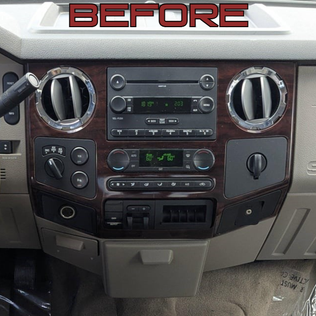 Ford F250/F350/F550 2008-2010 Workshop 12 Tesla-Style Screen Workshop 12