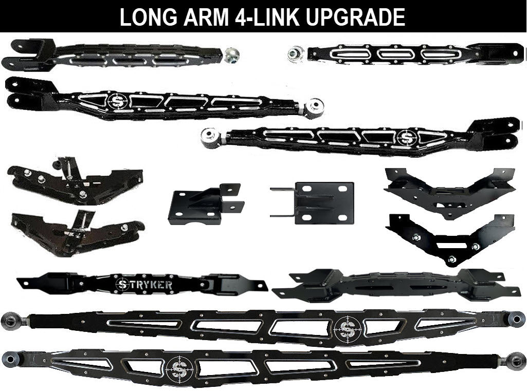 10" to 14" F450 LONG ARM 4-Link Lift Upgrade for 2023 to 2026 Super Duty Stryker Off Road Design