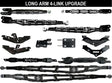 10" to 14" F250 F350 LONG ARM 4-Link Lift Upgrade for 2023 to 2026 Super Duty Stryker Off Road Design