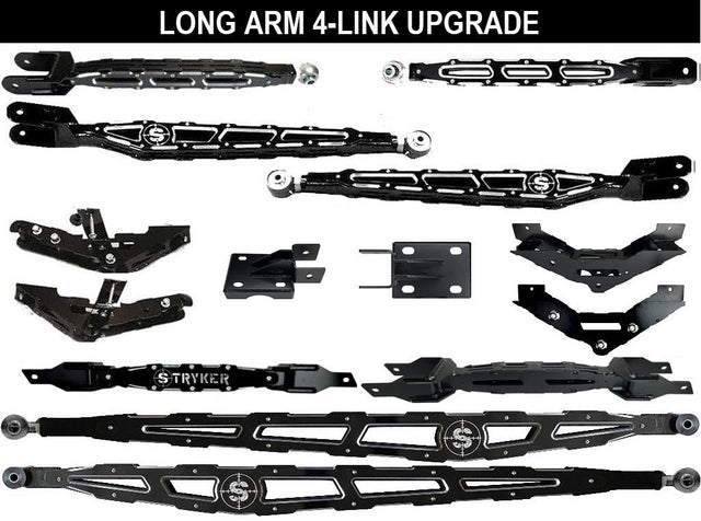 10" to 14" F250 F350 LONG ARM 4-Link Lift Upgrade for 2023 to 2026 Super Duty Stryker Off Road Design
