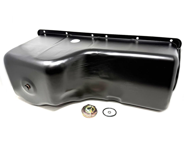 F4TZ6675AAA OE Engine Oil Pan, 1994-1996 Ford 7.3L Powerstroke Ford OEM