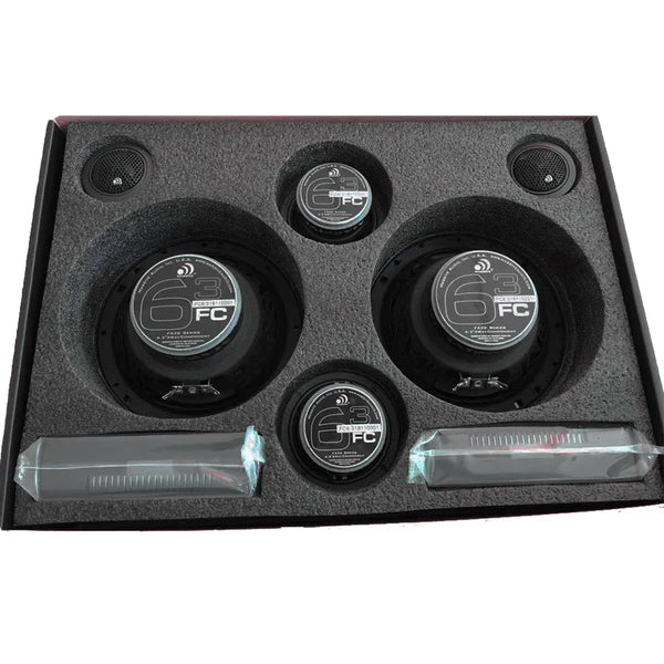 Massive audio FC6.3 - 6.5" High Quality 3-Way 150 Watts RMS Component Speaker Kit