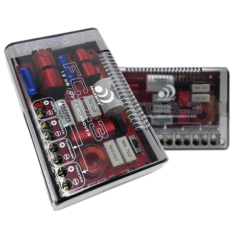 Massive audio FC6.3 - 6.5" High Quality 3-Way 150 Watts RMS Component Speaker Kit