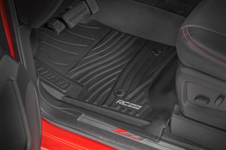 Flex-Fit Floor Mats Front Silverado/Sierra 1500/2500HD/3500HD (14-19 & Classic) Rough Country