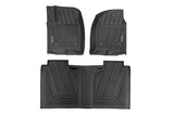 Flex-Fit Floor Mats FR & RR FR Bucket Crew Silverado/Sierra 1500/2500HD/3500HD (19-26) Rough Country