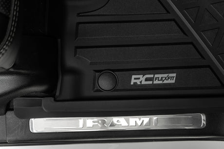 Flex-Fit Floor Mats Front Crew Ram 1500 (19-24)/1500 TRX (21-24) Rough Country