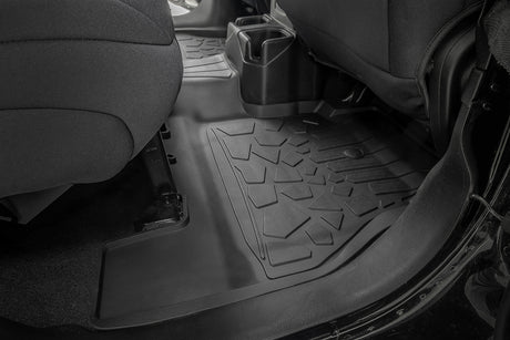 Flex Fit Floor Mats FR & RR 4 Door Jeep Wrangler Unlimited 4WD (18-26) Rough Country