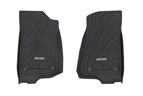 Flex Fit Floor Mats FR 2 Door Jeep Wrangler JL 4WD (2018-2026) Rough Country
