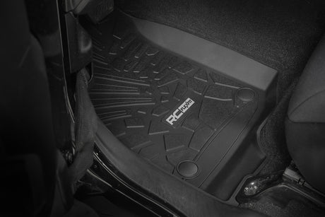 Flex Fit Floor Mats FR 2 Door Jeep Wrangler JL 4WD (2018-2026) Rough Country