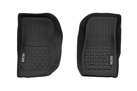 Floor Mats FR 4 Door Jeep Wrangler Unlimited 4WD (2014-2018) Rough Country