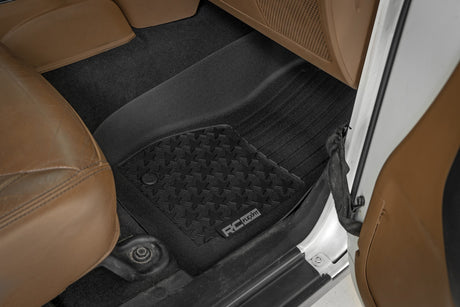 Floor Mats FR 4 Door Jeep Wrangler Unlimited 4WD (2014-2018) Rough Country