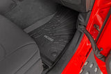 Flex-Fit Floor Mats FR & RR RR Lockable Jeep Gladiator JT 4WD (20-25) Rough Country
