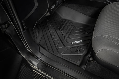 Flex-Fit Floor Mats Front and Rear Toyota Tacoma 2WD/4WD (2016-2023) Rough Country