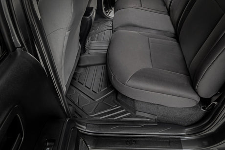 Flex-Fit Floor Mats Front and Rear Toyota Tacoma 2WD/4WD (2016-2023) Rough Country