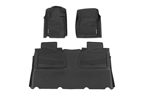 Floor Mats FR & RR Double Cab Toyota Tundra 2WD/4WD (2014-2021) Rough Country