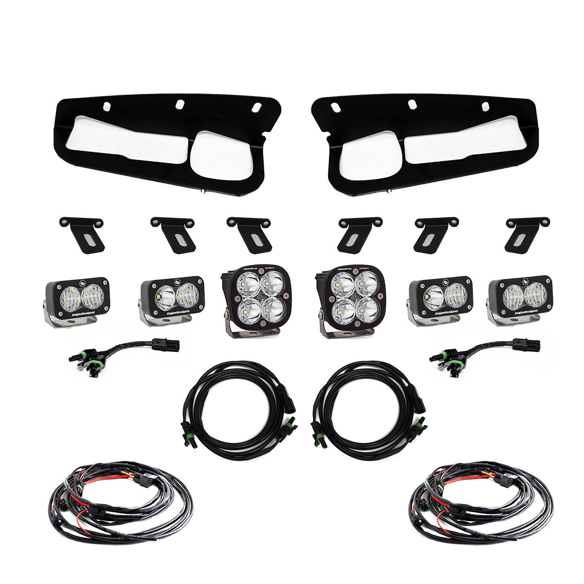 Baja Designs Squadron Sport/S2 Sport Fog Pocket Light Kit I '21- Current Ford Bronco