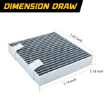 Trucktok 2007-2014 Silverado Sierra Cabin Air Filter Replaces 23101674 CF193C TruckTok