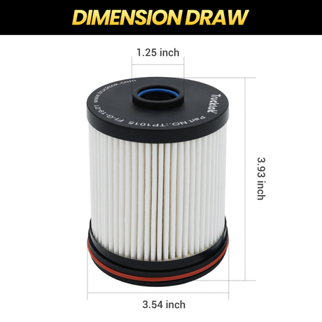 Trucktok 2017-2026 6.6L Silverado Sierra Duramax Fuel Filter Replaces TP1015 TruckTok