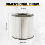 Trucktok 2019-2024 6.7L Dodge Ram Fuel Water Separator Filter Replaces 68436631AA TruckTok