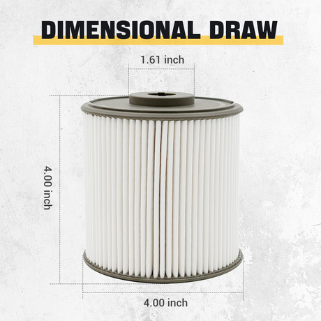 Trucktok 2019-2024 6.7L Dodge Ram Fuel Water Separator Filter Replaces 68436631AA TruckTok
