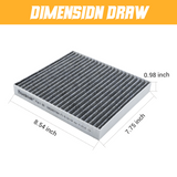 Trucktok 2019-2026 6.7L Dodge Ram Cabin Air Filter Replaces 68548579AA TruckTok