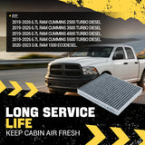 Trucktok 2019-2026 6.7L Dodge Ram Cabin Air Filter Replaces 68548579AA TruckTok
