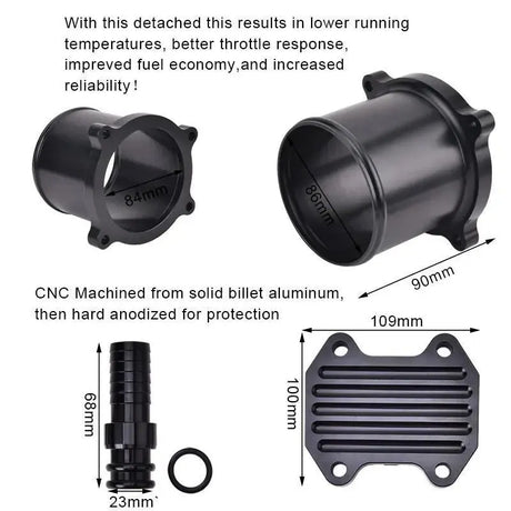EGR Delete Kit For 2013-2018 Dodge Ram 2500/3500 6.7L Cummins Diesel Plate Cooler & Throttle Valve