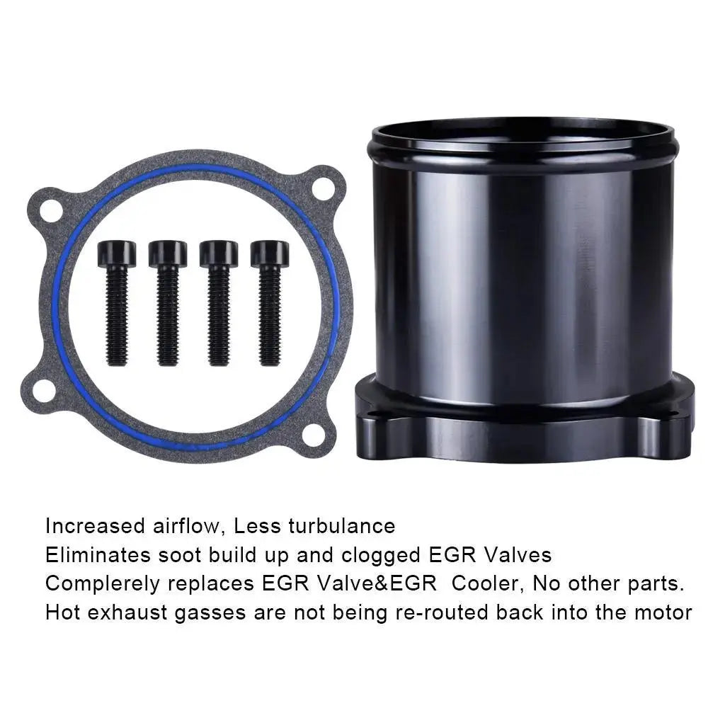 For 2010-2014 6.7L Dodge Ram Cummins EGR Throttle Valve Cooler Delete Kit